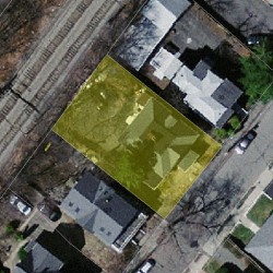 97 Floral St, Newton MA  02461-1543 aerial view