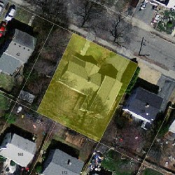 36 Grant St, Newton MA 02465-1509 aerial view