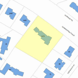 1470 Commonwealth Ave, Newton MA 02465-2832 plot plan