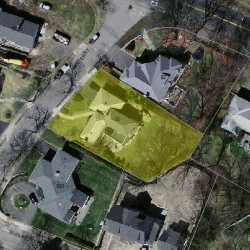 88 Exeter St, Newton MA 02465-2809 aerial view