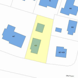 435 Crafts St, Newton MA  02465-1735 plot plan
