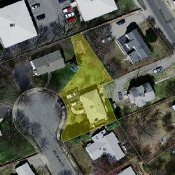 67 Mosman St, Newton MA  02465-1303 aerial view