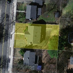 152 Winchester St, Newton MA  02461-2130 aerial view