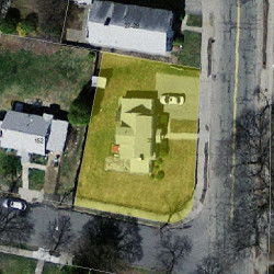 35 Cherry St, Newton MA 02465-1234 aerial view
