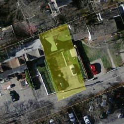 11 Avon Pl, Newton MA 02458-1511 aerial view