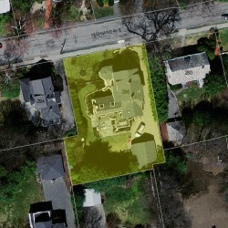 286 Highland Ave, Newton MA 02465-2514 aerial view