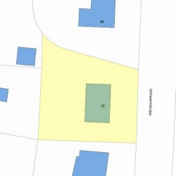 86 Greenlawn Ave, Newton MA 02459-1714 plot plan