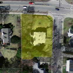 93 Cedar St, Newton MA 02459-1524 aerial view