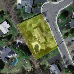 125 Countryside Rd, Newton MA 02459-2917 aerial view