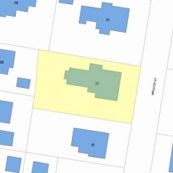 83 Walker St, Newton MA 02460-1519 plot plan