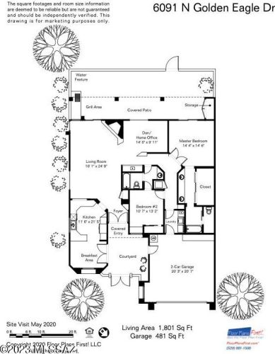 6091 Golden Eagle Dr, Tucson AZ  85750-1393 exterior