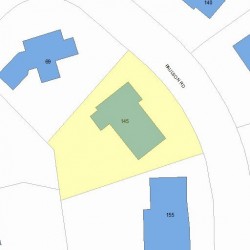 145 Paulson Rd, Newton MA 02468-1231 plot plan