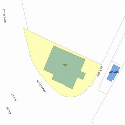 399 Grove St, Newton MA 02462-1202 plot plan