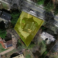 155 Valentine St, Newton MA  02465-3029 aerial view