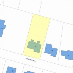59 Kenilworth St, Newton MA  02458-2705 plot plan