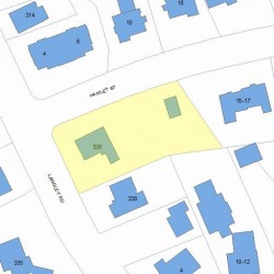 330 Langley Rd, Newton MA  02459-2352 plot plan