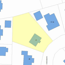 25 Fordham Rd, Newton MA 02465-1206 plot plan