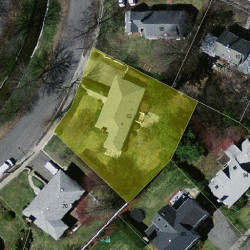 62 Albemarle Rd, Newton MA 02460-1108 aerial view