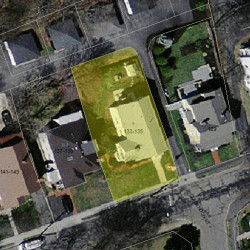 133 Norwood Ave, Newton MA 02460-2055 aerial view