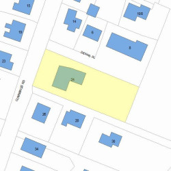 24 Cummings Rd, Newton MA 02459-1753 plot plan