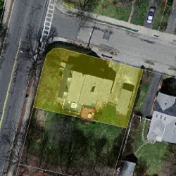4 Warwick Rd, Newton MA 02465-1724 aerial view