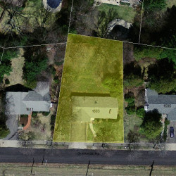 1603 Commonwealth Ave, Newton MA  02465-2800 aerial view