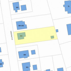 892 Chestnut St, Newton MA 02468-2320 plot plan
