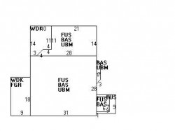 91 Newtonville Ave, Newton MA 02458-1852 floor plan