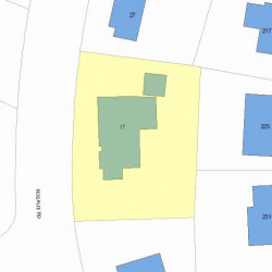 17 Rosalie Rd, Newton MA  02459-3128 plot plan