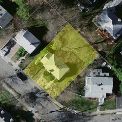 25 Bow Rd, Newton MA 02459-2555 aerial view