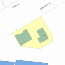 1180 Commonwealth Ave, Newton MA 02459-1448 plot plan