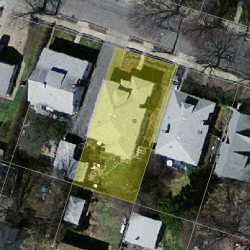 18 Dana Rd, Newton MA 02465-1118 aerial view