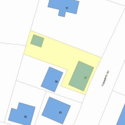 57 Cummings Rd, Newton MA 02459-1734 plot plan