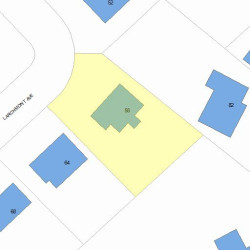 58 Larchmont Ave, Newton MA  02468-2031 plot plan