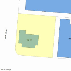 161 California St, Newton MA  02458-1023 plot plan