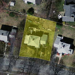 11 Farmington Rd, Newton MA 02465-1106 aerial view