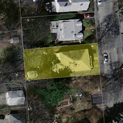 25 Clarendon St, Newton MA 02460-2020 aerial view