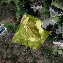 48 Bonnybrook Rd, Newton MA  02468-1001 aerial view