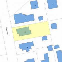 18 Bowdoin St, Newton MA 02461-1414 plot plan