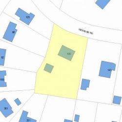 135 Neshobe Rd, Newton MA 02468-1348 plot plan