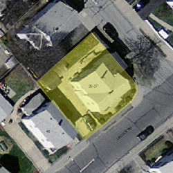 37 Lincoln Rd, Newton MA 02458-1240 aerial view