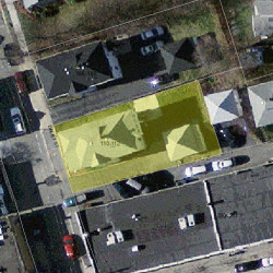 112 Dalby St, Newton MA  02458-1033 aerial view