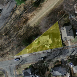 55 Hillside Rd, Newton MA  02461-1440 aerial view