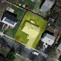 164 Adams Ave, Newton MA 02465-1501 aerial view