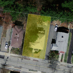 111 Warwick Rd, Newton MA 02465-1747 aerial view