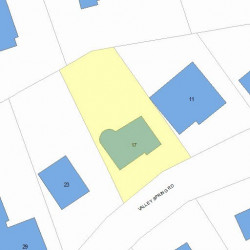 17 Valley Spring Rd, Newton MA 02458-2712 plot plan