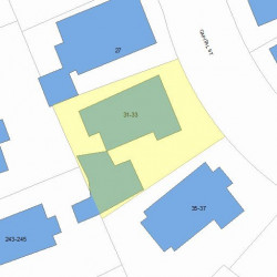 33 Capital St, Newton MA 02458-1301 plot plan