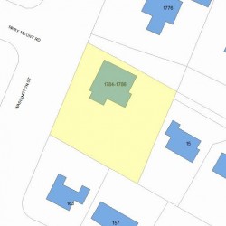 1786 Washington St, Newton MA 02466-3007 plot plan