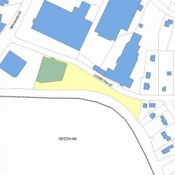 25 Christina St, Newton MA  02461-1949 plot plan