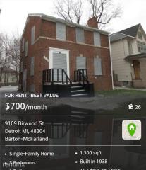 9109 Birwood St, Detroit MI  48204-2678 exterior